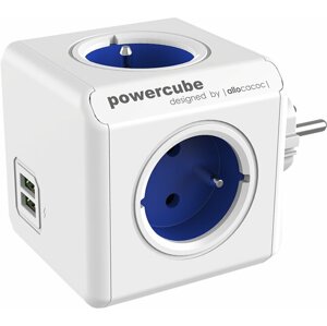PowerCube ORIGINAL USB rozbočka-4 zásuvka, modrá - 8718444082262