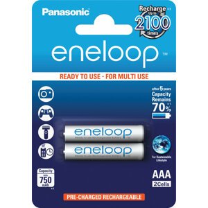 Panasonic ENELOOP 2x AAA, 4MCCE/2BE, 750 mAh - 4MCCE/2BE