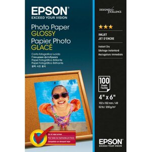Epson Foto papír Paper Glossy, 10x15 cm, 100 listů, 200g/m2, lesklý - C13S042548