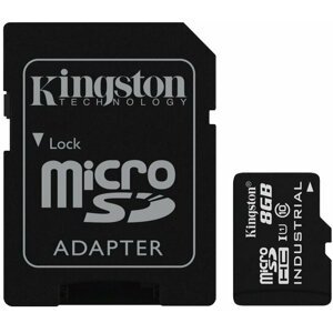 Kingston Industrial Micro SDHC 8GB Class 10 UHS-I + SD adaptér - SDCIT/8GB