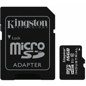 Kingston Industrial Micro SDHC 16GB Class 10 UHS-I + SD adaptér - SDCIT/16GB