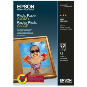 Epson Photo Paper Glossy, A4, 50 listů, 200g/m2, lesklý - C13S042539