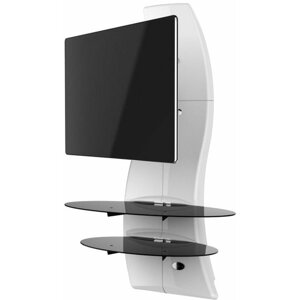 Meliconi 488087 GHOST DESIGN 2000 ROTATION Sestava pro TV a komponenty k instalaci na zeď, bílá - 488087