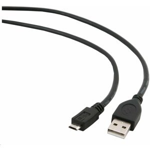 Gembird USB A Male/Micro B Male 2.0, 1,8m, Black High Quality - CCP-mUSB2-AMBM-6