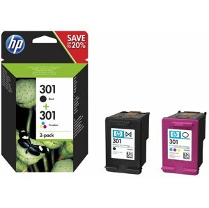 HP N9J72AE No.301 combo pack, černá a 3-barená - N9J72AE