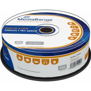 MediaRange DVD+R 4,7GB 16x, Spindle 25ks - MR404