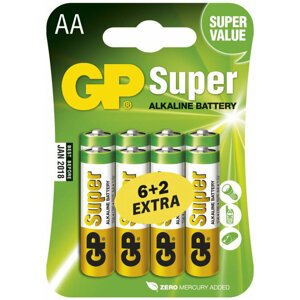 GP AA Super alkalická - 8 ks (6 + 2) - 1013218000