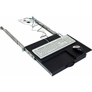 Triton výsuvná/otočná police pro klávesnici a myš RAB-UP-X40-A1, 19", černá - RAB-UP-X40-A1