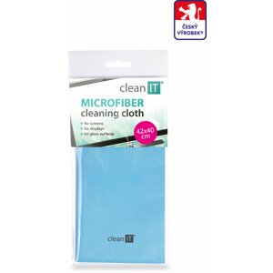 Clean IT čisticí utěrka z mikrovlákna, velká světle modrá - CL-700