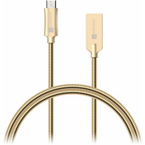 CONNECT IT Wirez Steel Knight Micro USB - USB, metallic gold, 2,1 A , 1 m - CCA-3010-GD
