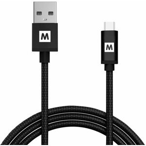 MAX MUC2200B kabel micro USB 2.0 opletený, 2m, černá - 1053269