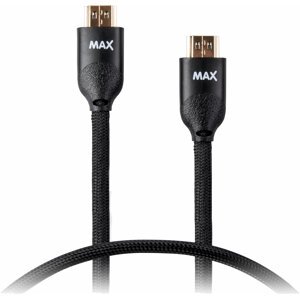 MAX MHC2200B kabel HDMI - HDMI 1.4 opletený 2m, černá - 1053272