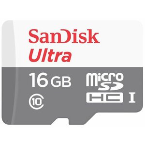SanDisk Micro SDHC Ultra Android 16GB 80MB/s UHS-I - SDSQUNS-016G-GN3MN
