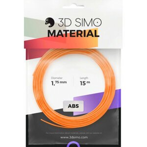 3Dsimo materiál - ABS II (oranžová, černá a bílá) - G3D3009