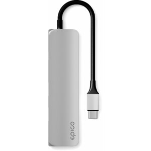EPICO Hub 4K HDMI s rozhraním USB-C pro notebooky a tablety - stříbrná - 9915112100008