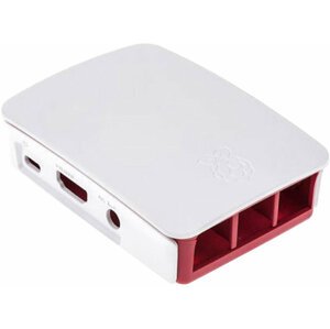 Raspberry Pi Original, bílá/červená - RB-Case+06