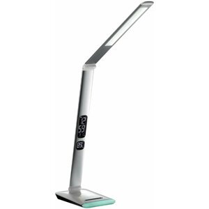 IMMAX LED stolní lampička Heron/ 12W/ 500lm/ DC 12V/1,5A/ stmívatelná/ sklápěcí rameno/ stříbrná - 08916L