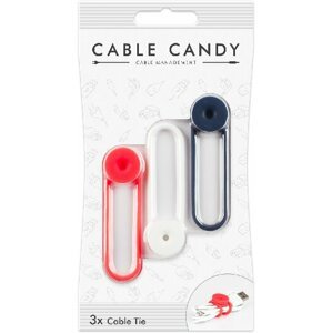 Cable Candy kabelový organizér Tie, 3ks, různé barvy - CC001