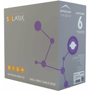 Solarix instalační kabel CAT6 UTP LSOH E 305m/box SXKD-6-UTP-LSOH - 26100021