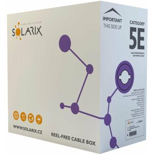 Solarix instalační kabel CAT5E UTP LSOH E 305m/box SXKD-5E-UTP-LSOH - 27724119