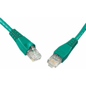 Solarix Patch kabel CAT5E UTP PVC 0,5m zelený snag-proof - 28351059
