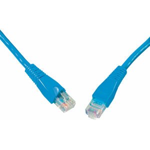 Solarix Patch kabel CAT6 UTP PVC 0,5m modrý snag-proof - 28630059