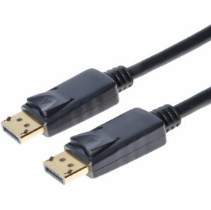 PremiumCord DisplayPort 1.3 propojovací kabel M/M, zlacené konektory, 3m - kport5-03