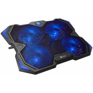 C-TECH Chladící podložka Zefyros (GCP-01B), casual gaming, 17,3", modré podsvícení - GCP-01B