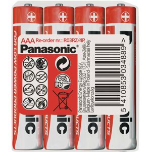 Panasonic baterie R03 4S AAA Red zn - 35049289