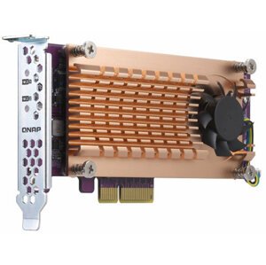 QNAP QM2-2P-344 - Duální rozšiřující karta pro disky SSD M.2 22110/2280 PCIe (Gen3 x4) - QM2-2P-344