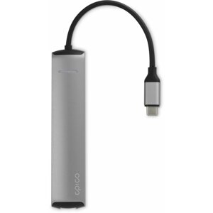 EPICO Hub Slim s rozhraním USB-C pro notebooky a tablety - stříbrná - 9915112100019