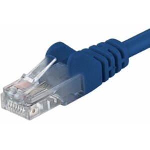 PremiumCord Patch kabel UTP RJ45-RJ45 level 5e, 0.25m, modrá - sputp002B