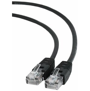 Gembird Cablexpert Patch kabel UTP c5e - 0.5m - černá - PP12-0.5M/BK