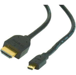 Gembird CABLEXPERT kabel HDMI-HDMI micro 1,8m, 1.3, M/M stíněný, zlacené kontakty, černá - CC-HDMID-6