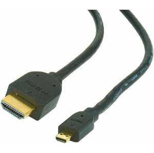 Gembird CABLEXPERT kabel HDMI-HDMI micro 3m, 1.3, M/M stíněný, zlacené kontakty, černá - CC-HDMID-10