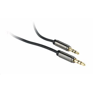 Gembird CABLEXPERT kabel propojovací jack 3,5mm M/M, PREMIUM QUALITY, 1m, pozlacený - CCAP-444-1M