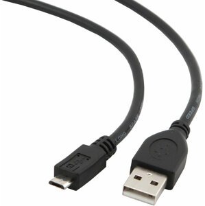 Gembird CABLEXPERT kabel USB A Male/Micro B Male 2.0, 50cm, High Quality, černá - CCP-mUSB2-AMBM-0.5M