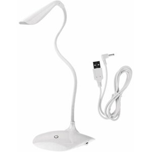 Emos LED stolní lampa D08, s USB, bílá - 1538080200