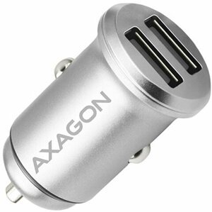 AXAGON mini SMART nabíječka do auta, 2x port 5V-2.4A + 2.4A, 24W - PWC-5V4