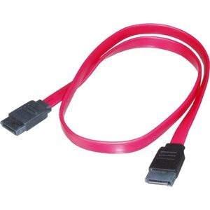 PremiumCord 0,5m datový kabel SATA 1.5/3.0 GBit/s, červená - kfsa-1-05
