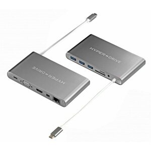 HyperDrive Ultimate USB-C Hub, šedá - HY-GN30B-GRAY