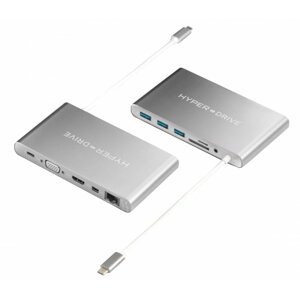 HyperDrive Ultimate USB-C Hub, stříbrná - HY-GN30B-SILVER