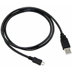 C-TECH kabel USB 2.0 AM/Micro, 2m, černá - CB-USB2M-20B