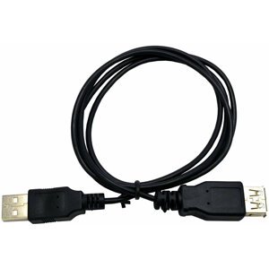 C-TECH kabel USB A-A 3m 2.0 prodlužovací, černá - CB-USB2AA-3-B