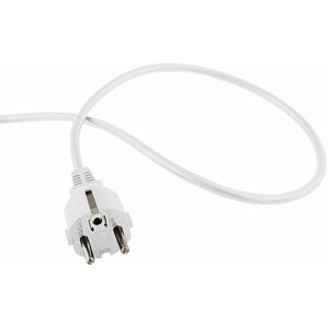 PremiumCord Flexo kabel síťový třížilový 230V s rovnou vidlicí 2m, bílá - kpsft2w