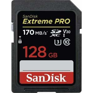 SanDisk SDXC Extreme Pro 128GB 170MB/s class 10 UHS-I U3 V30 - SDSDXXY-128G-GN4IN