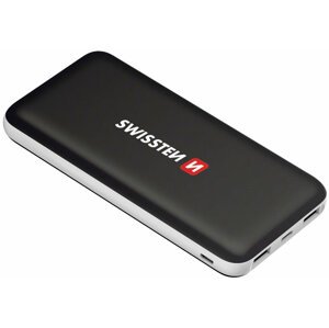 SWISSTEN CORE Slim Powerbanka 15000 mAh USB-C input, černá - 22013923