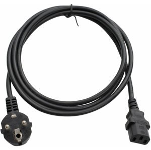 MAX kabel síťový k počítači 2,5m, černý - 1231675