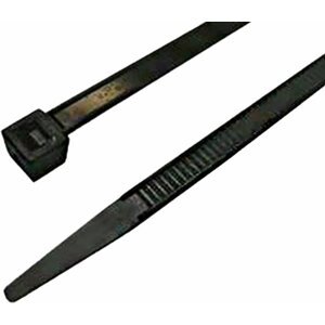 MaxLink stahovací páska, 9,8cm, šířka 2,5mm, 100ks, černá - CT-98-25-B