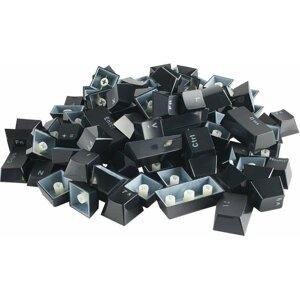 Glorious vyměnitelné klávesy Doubleshot ABS, 104 kláves, černá, US - G-104-Black